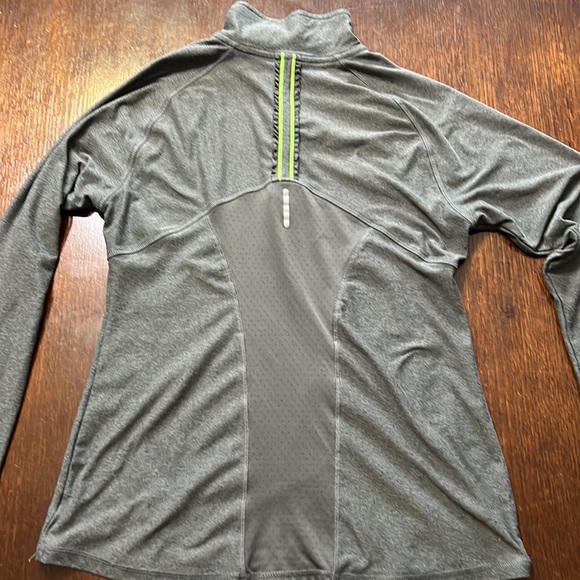 LOT C9 Champion & MPG Long Sleeve 1/4 Zip Top Gray w/Lime Pink w/Stripes S & SP - Picture 12 of 13
